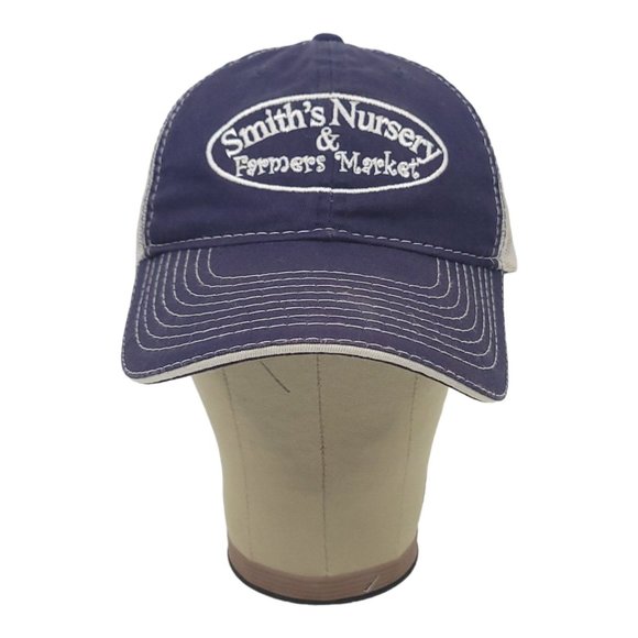 Smiths Nursery Farmers Market Mesh Snapback Cap Trucker Baseball Hat Outdoor Cap - Picture 5 of 12